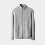 Men’s Full-Zip Ribbed Merino Wool Cardigan
