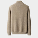 Men's Cashmere Herringbone Shawl Collar Jumper