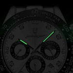 Men’s Watch — Classic Dayhero - (Steel) Silver Strap | White Dial | Silver Case - Rully Official