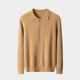 Men’s Textured Cashmere Button Cardigan