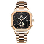 Men’s Watch — Machine - (Steel) Gold Strap | Gold Accents | Gold Case - Rully Official