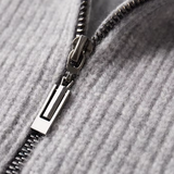 Men’s Full-Zip Ribbed Merino Wool Cardigan