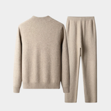 Men’s Cashmere Two-Piece Cardigan & Trousers Set