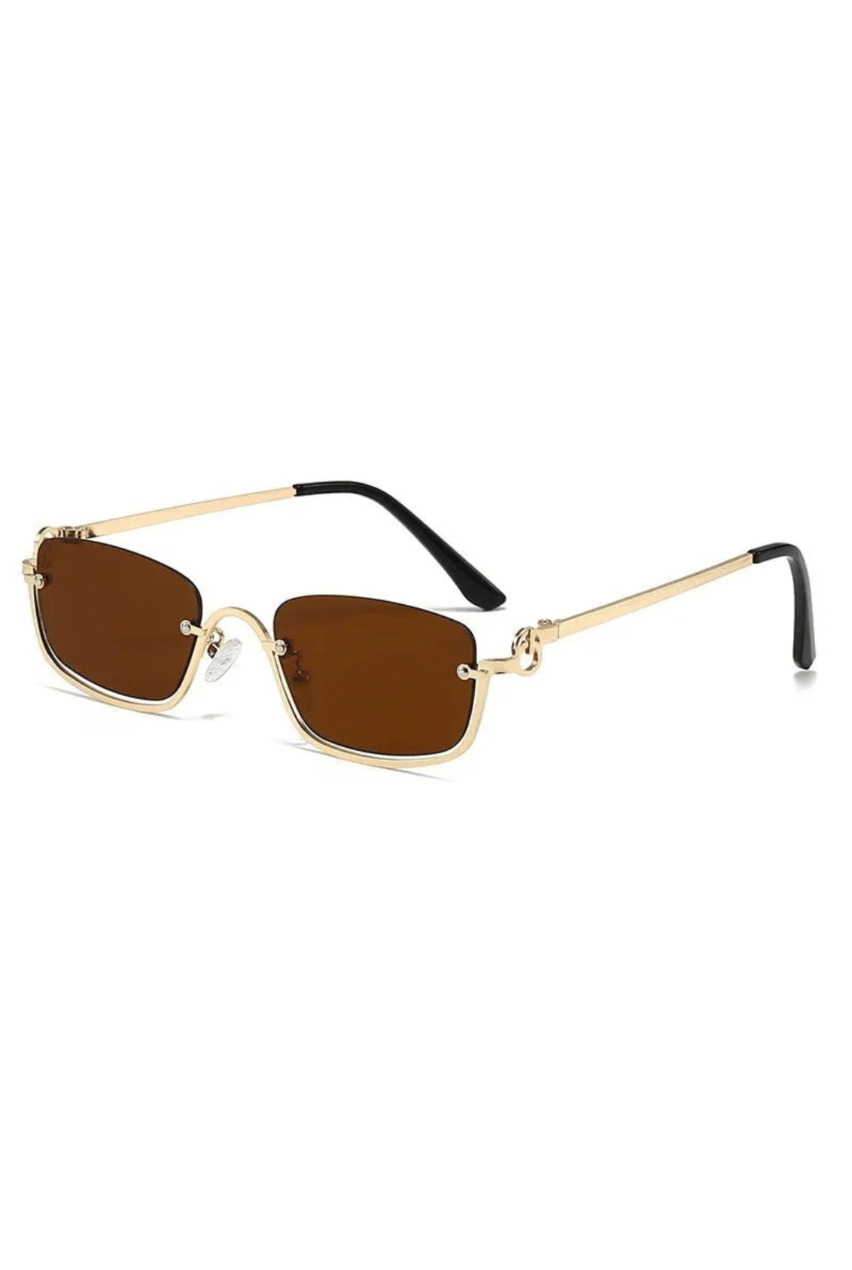 Men’s Sunglasses — Cancún - Gold Frame | Brown Lens - Rully Official