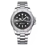 Men’s Watch — Classic Noble - (Steel) Silver Strap | Black Dial - Rully Official