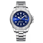 Men’s Watch — Classic Noble - (Steel) Silver Strap | Blue Dial - Rully Official