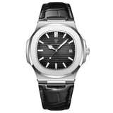 Men’s Watch — Classic Regalia - Black Strap | Black Dial | Silver Case - Rully Official