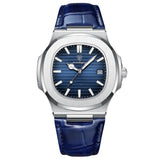 Men’s Watch — Classic Regalia - Blue Strap | Blue Dial | Silver Case - Rully Official