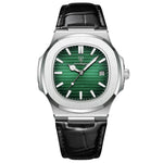 Men’s Watch — Classic Regalia - Black Strap | Emerald Dial | Silver Case - Rully Official