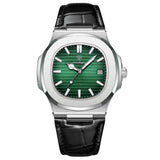 Men’s Watch — Classic Regalia - Black Strap | Emerald Dial | Silver Case - Rully Official