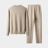 Men's Refined Merino Wool Cardigan & Trousers Set