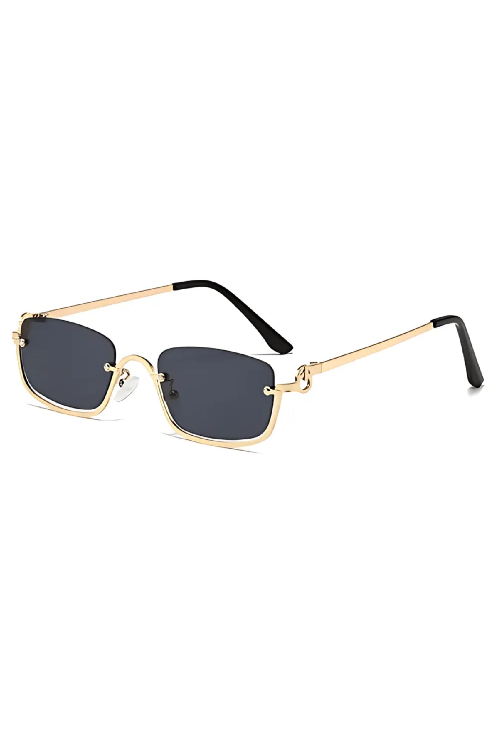Men’s Sunglasses — Cancún - Gold Frame | Dark Grey Lens - Rully Official