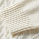 Men’s Cable Knit Roll Neck Jumper