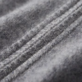 Men's Extra-Fine Merino Wool Two-Tone Zip Cardigan