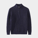Men's Cable Knit Half-Zip Jumper