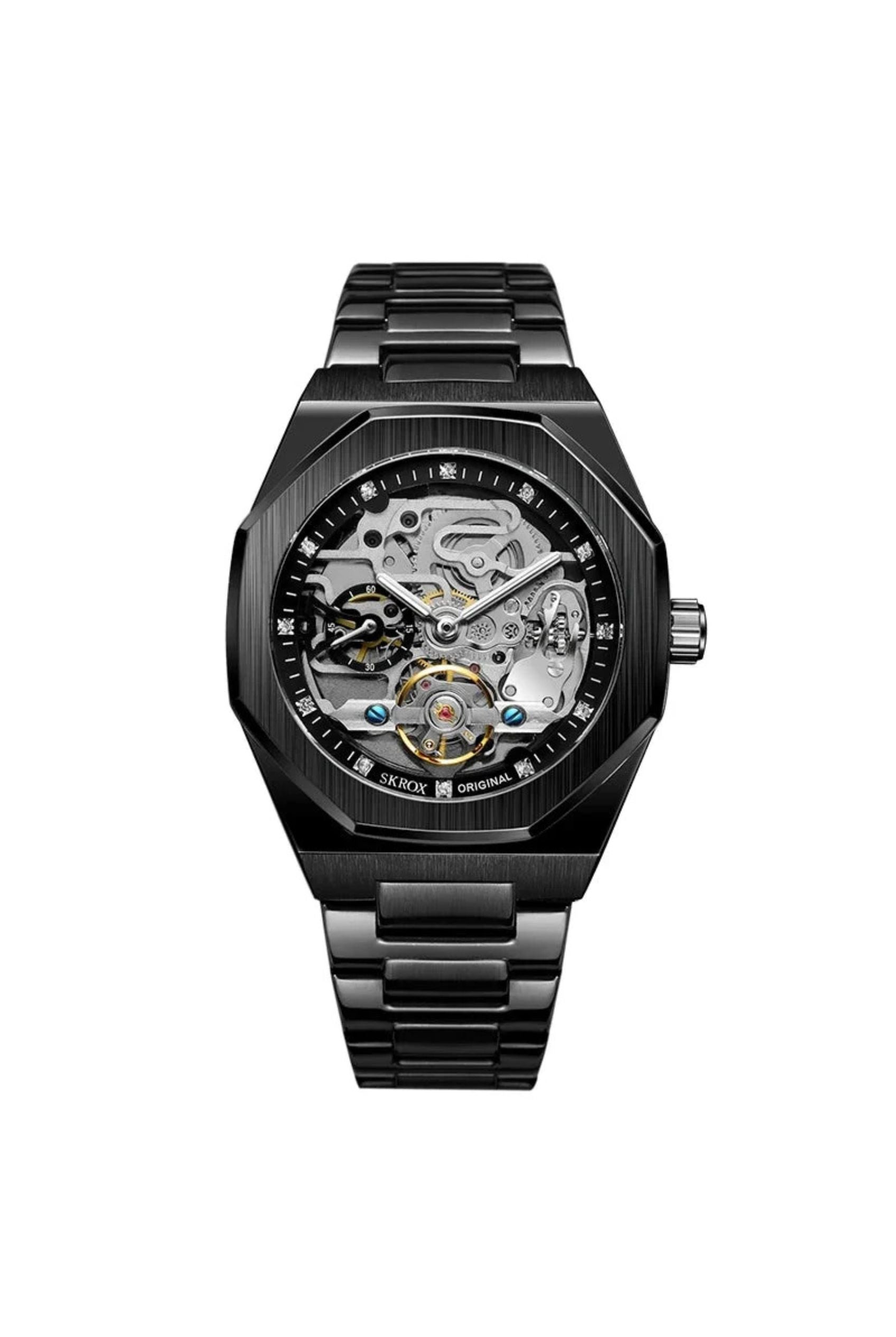 Men's Watch — The Vantage - Black Strap | Black/Silver Dial | Black Case - Rully Official