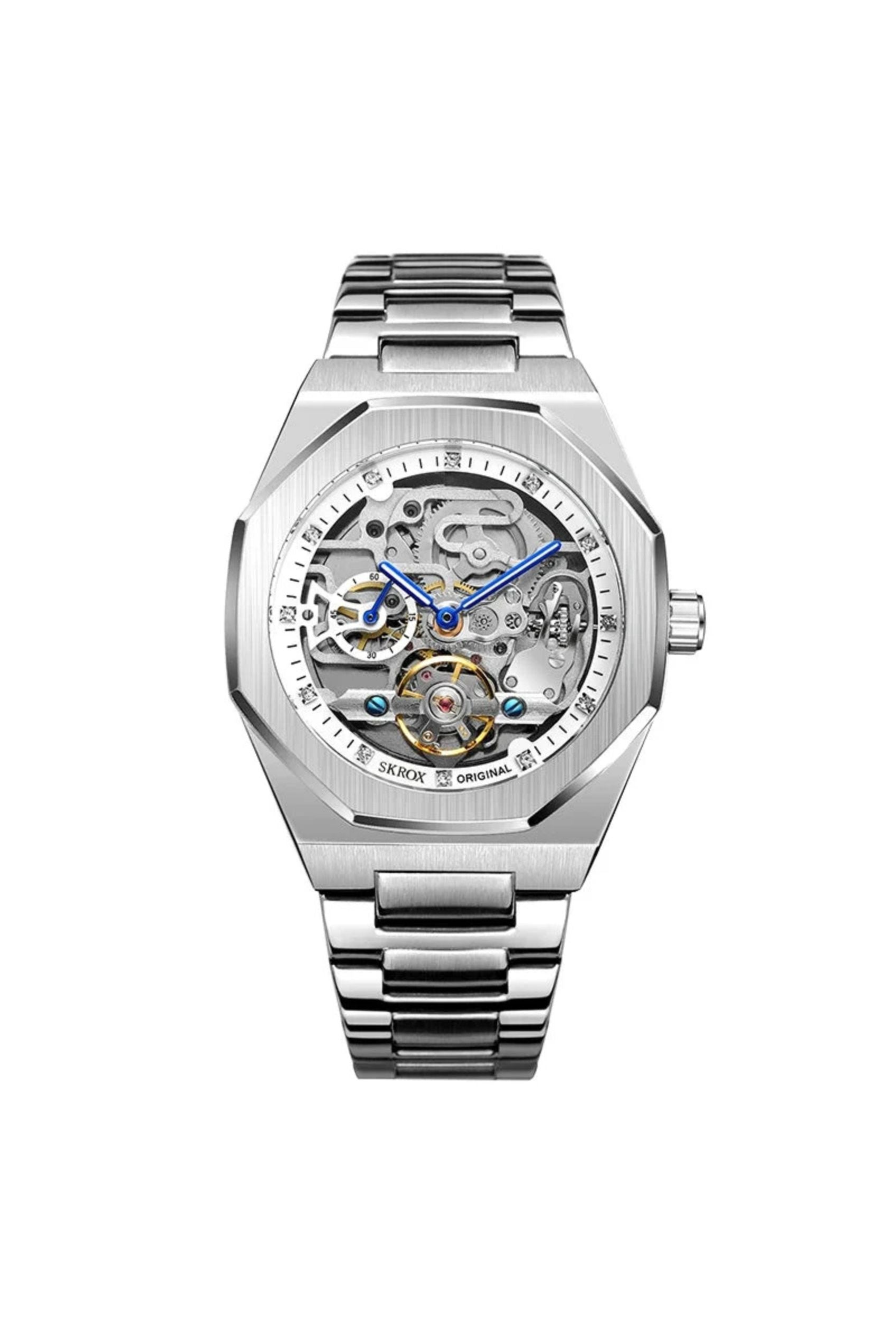 Men's Watch — The Vantage - Silver Strap | White/Silver Dial | Silver Case - Rully Official