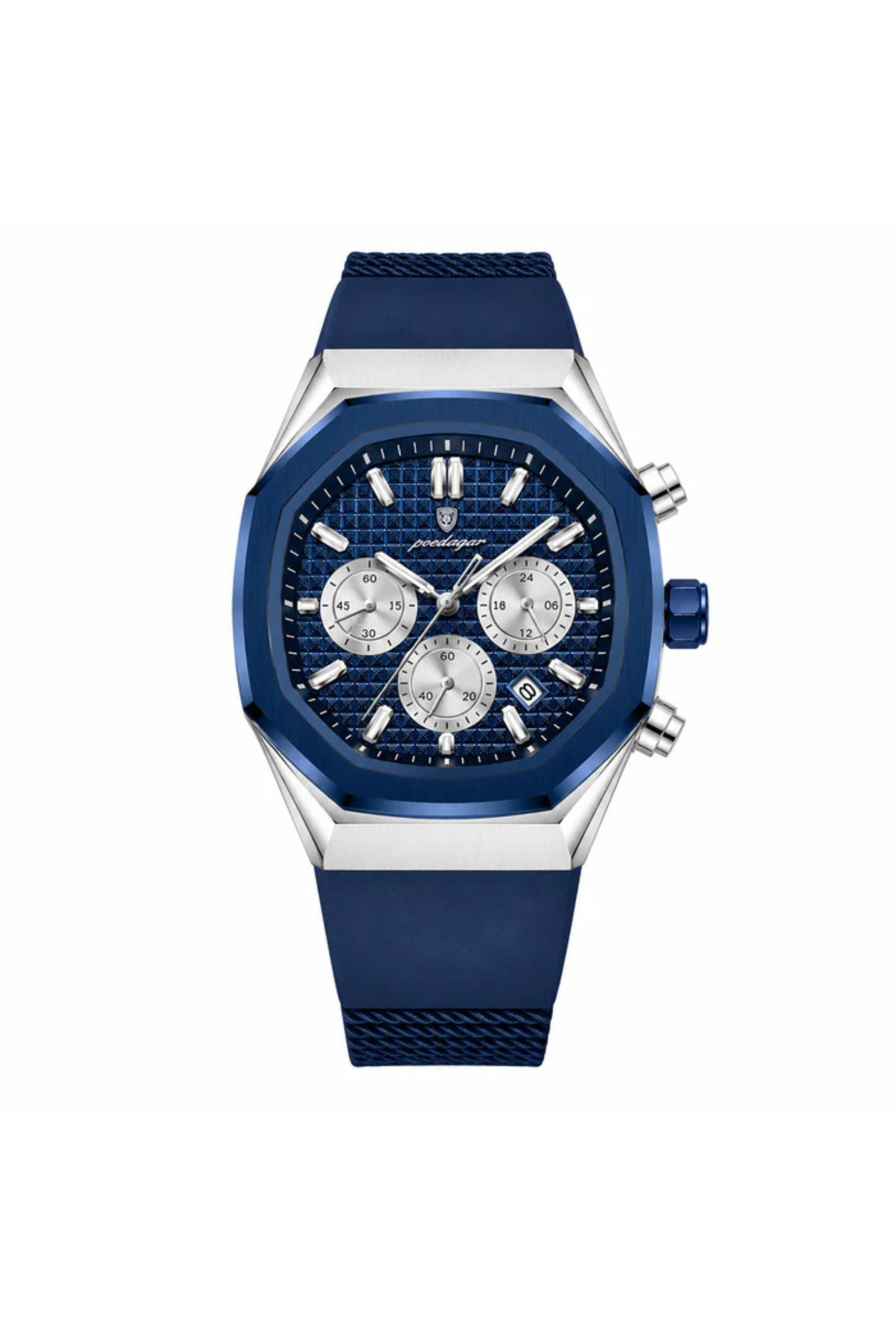 Men's Watch — The Outrider - Blue Strap | Blue Dial | Blue/Silver Case - Rully Official