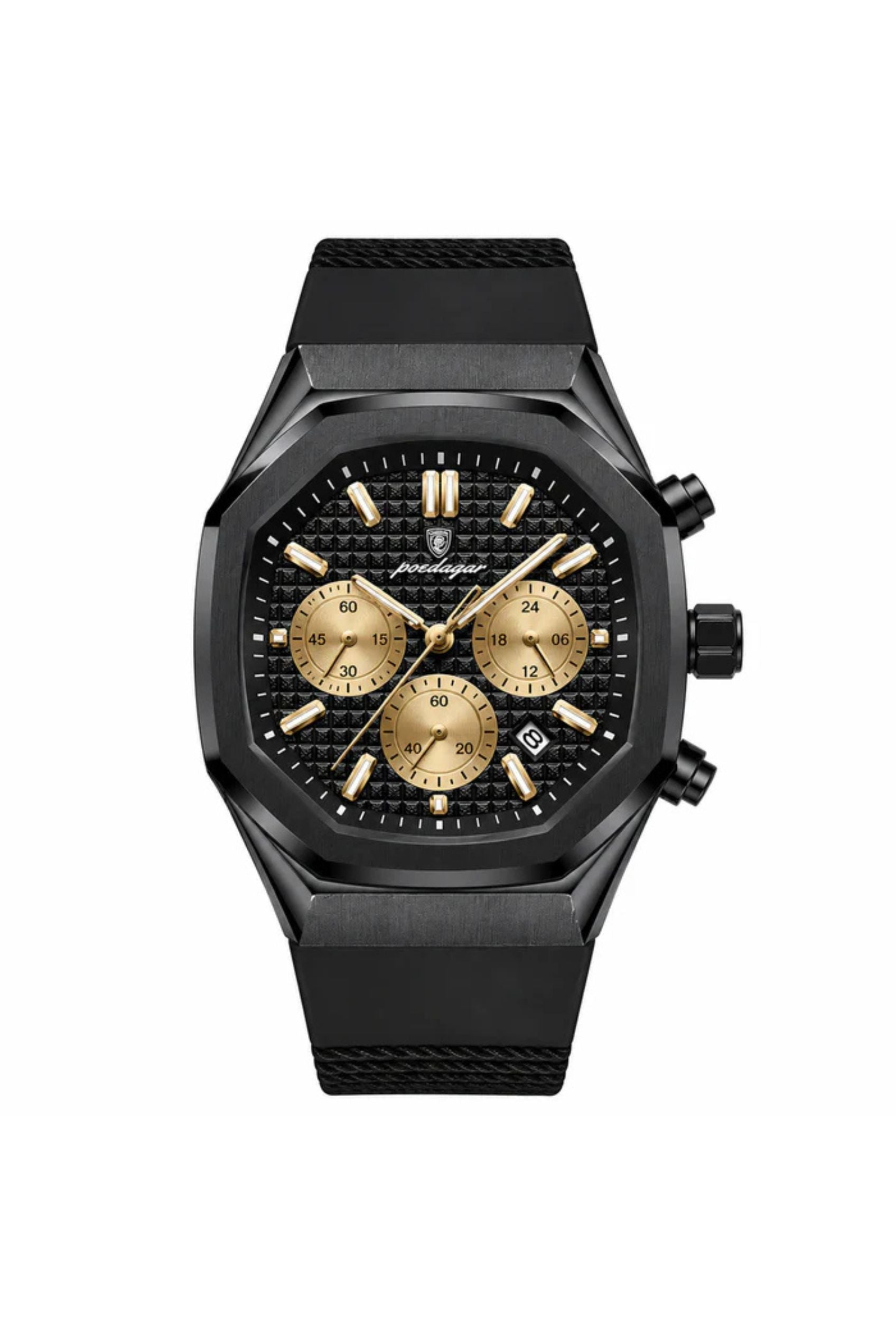 Men's Watch — The Outrider - Total Black | Gold Accents - Rully Official