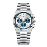 Men's Watch — The Regatta - Silver Strap | Silver/Blue Dial | Silver Case - Rully Official