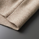 Men's Extra-Fine Merino Wool Zip Polo Cardigan