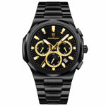 Men's Watch — The Solstice - Total Black | Gold Accents - Rully Official