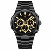 Men's Watch — The Solstice - Total Black | Gold Accents - Rully Official