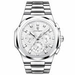Men's Watch — The Solstice - Silver Strap | White Dial | Silver Case - Rully Official