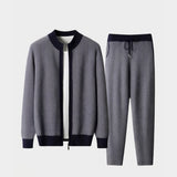 Men's Herringbone Merino Wool Two-Piece Set