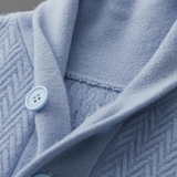 Men's Cashmere Herringbone Shawl Collar Jumper