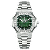 Men's Watch — The Glacier - Silver Strap | Emerald Dial - Rully Official