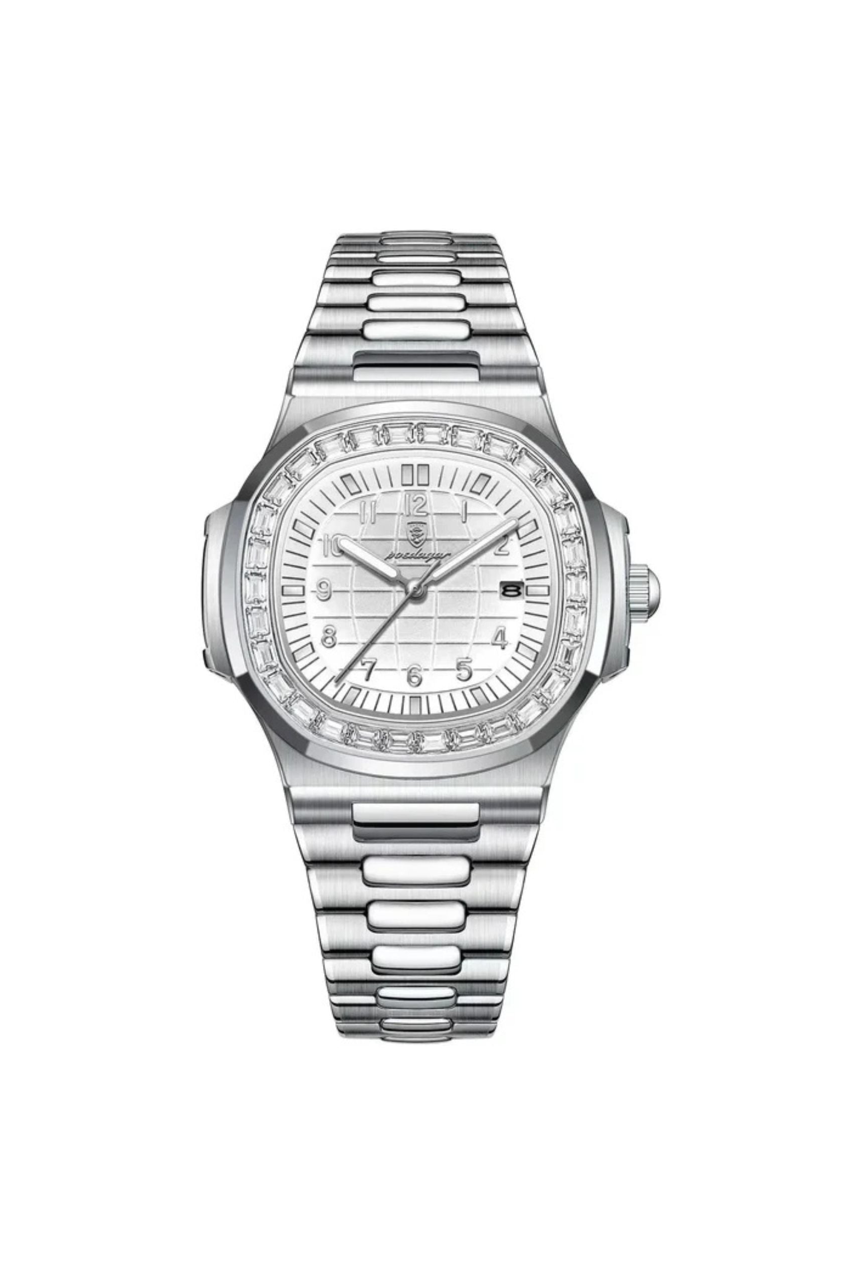 Men's Watch — The Glacier - Silver Strap | White Dial - Rully Official