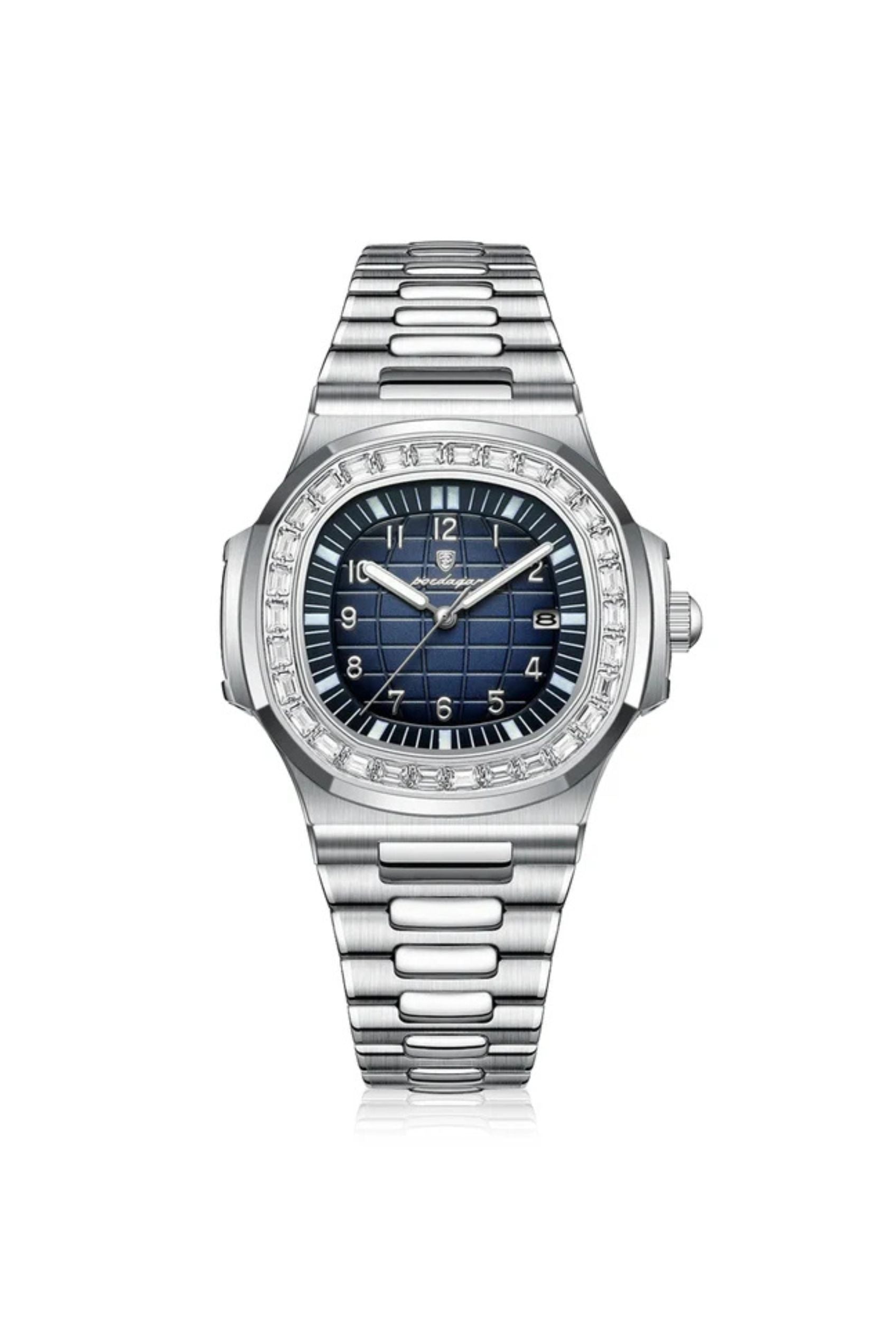 Men's Watch — The Glacier - Silver Strap | Navy Dial - Rully Official