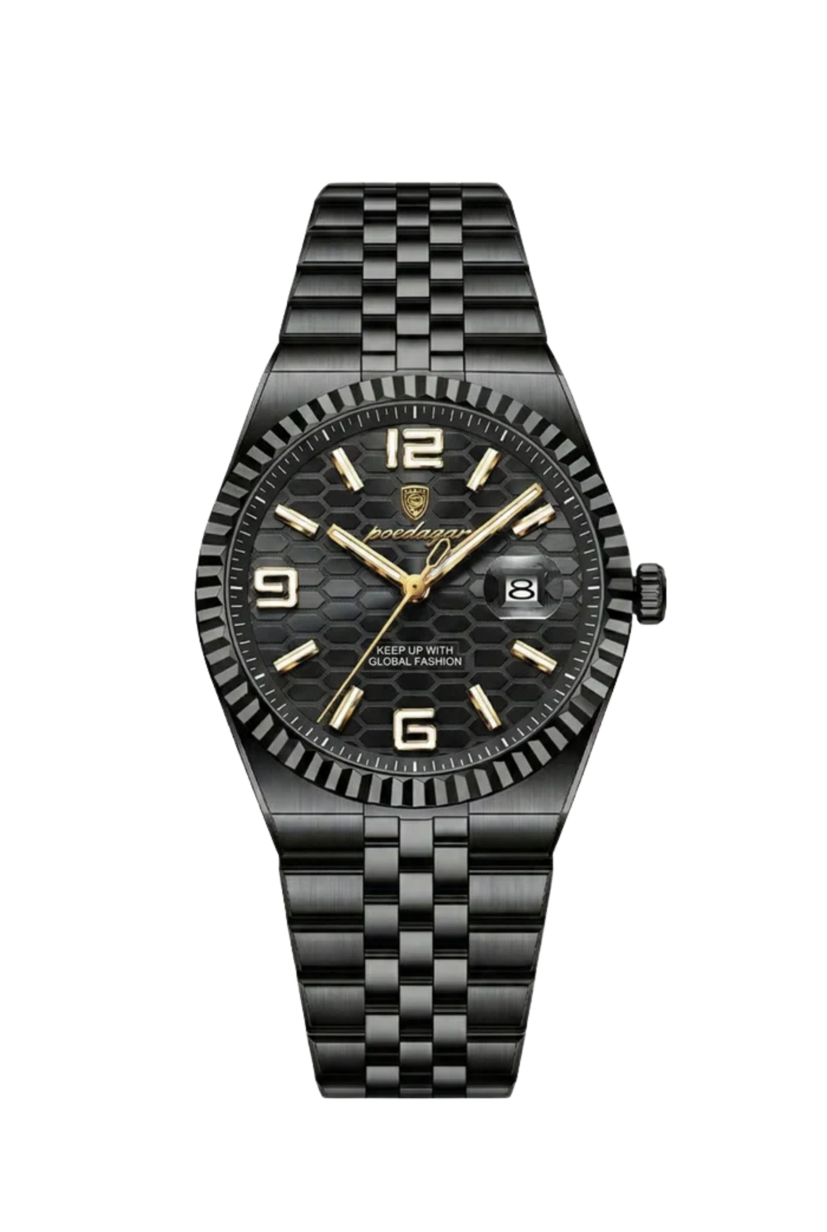 Men's Watch — The Sterling - Total Black | Gold Accents - Rully Official