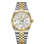 Men's Watch — The Sterling - Gold/Silver Strap | White Dial | Gold/Silver Case - Rully Official