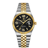Men's Watch — The Sterling - Gold/Silver Strap | Black Dial | Gold/Silver Case - Rully Official