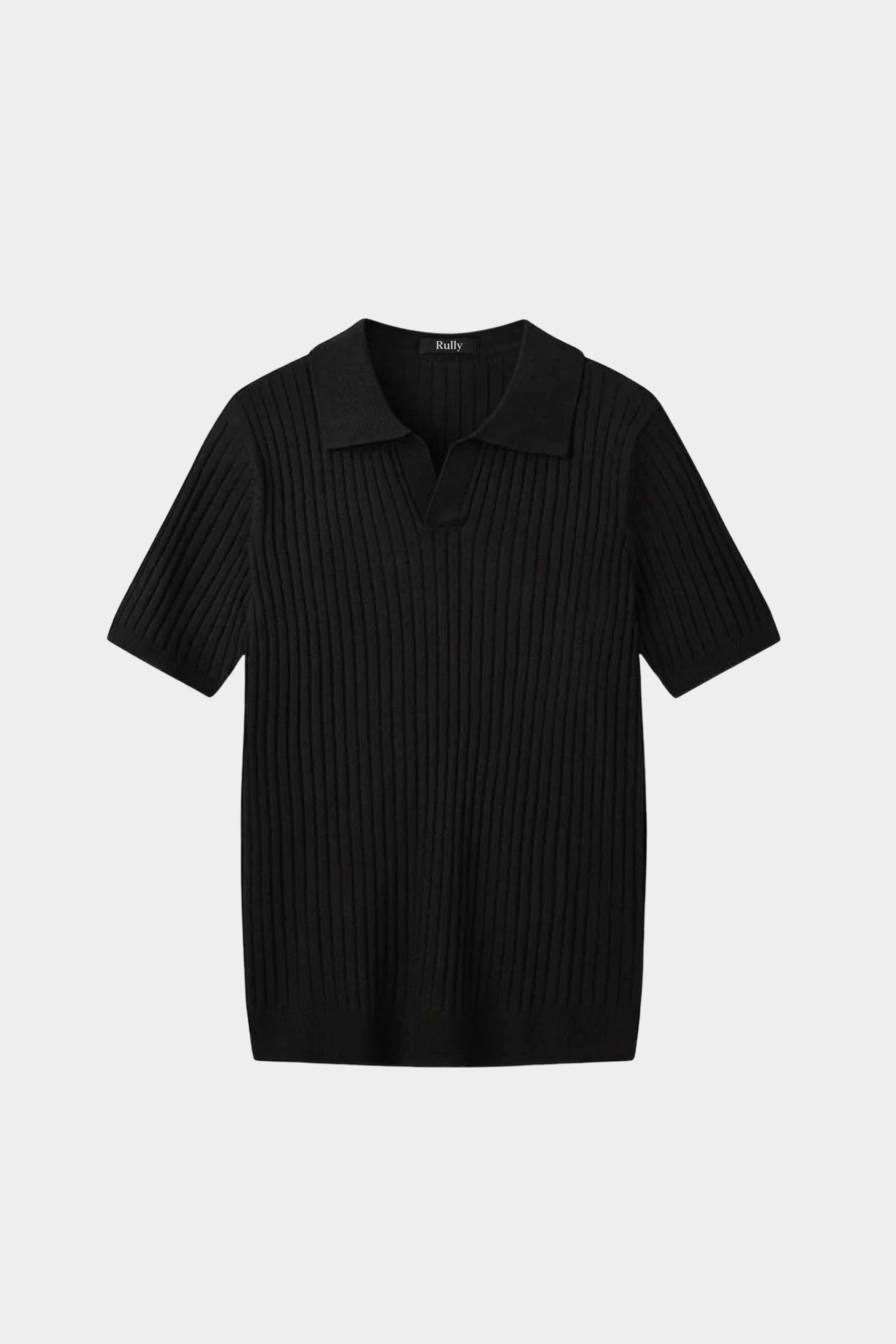 Men’s Ribbed Polo Shirt