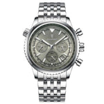 Men's Watch — The Meridian - Silver Strap | Sage Dial | Silver Case - Rully Official