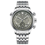 Men's Watch — The Meridian - Silver Strap | Sage Dial | Silver Case - Rully Official