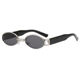 Men’s Sunglasses — Manhattan - Silver Front | Black Temples | Dark Grey Lens - Rully Official