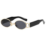 Men’s Sunglasses — Manhattan - Gold Front | Black Temples | Dark Grey Lens - Rully Official
