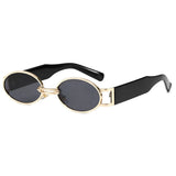 Men’s Sunglasses — Manhattan - Gold Front | Black Temples | Dark Grey Lens - Rully Official