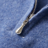 Men’s Merino Wool Long Sleeve Half Zip Polo