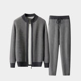Men's Herringbone Merino Wool Two-Piece Set