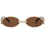 Men’s Sunglasses — Manhattan - Gold Front | Brown Temples | Brown Lens - Rully Official