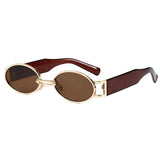 Men’s Sunglasses — Manhattan - Gold Front | Brown Temples | Brown Lens - Rully Official