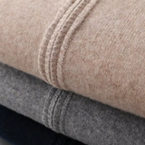 Men's Extra-Fine Merino Wool Two-Tone Zip Cardigan