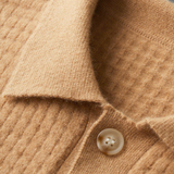 Men’s Textured Cashmere Button Cardigan