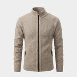 Men’s Textured Full Zip Knit Cardigan