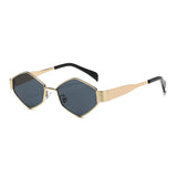 Men’s Sunglasses — Hex - Gold Frame | Navy Lens - Rully Official